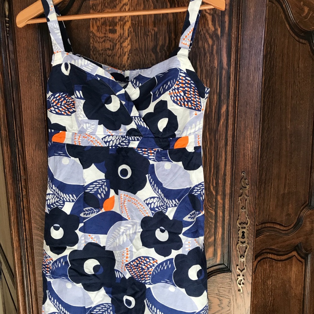 Boden summer floral adjustable dress